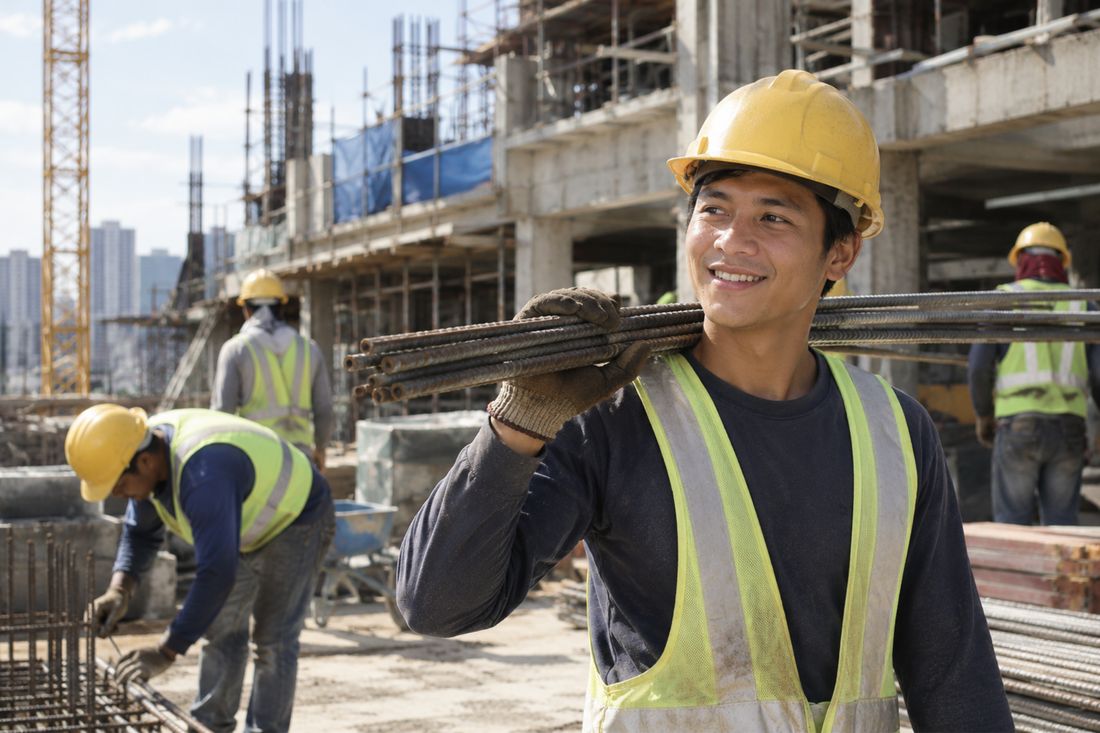Construction worker on site